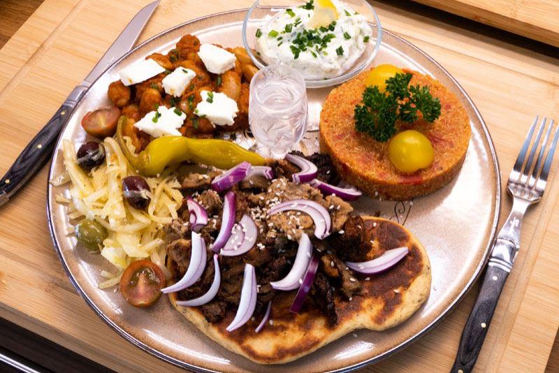 Griechische Gyrosplatte